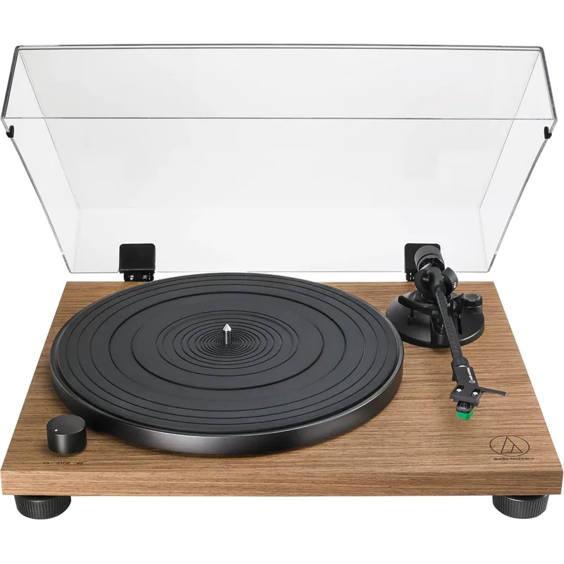 Audio-Technica AT-LPW40WN - Manual Belt-Drive Stereo Record Player in Walnut