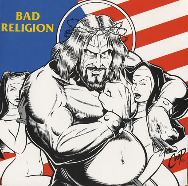 Bad Religion American Jesus - Peach Labels US 7" vinyl