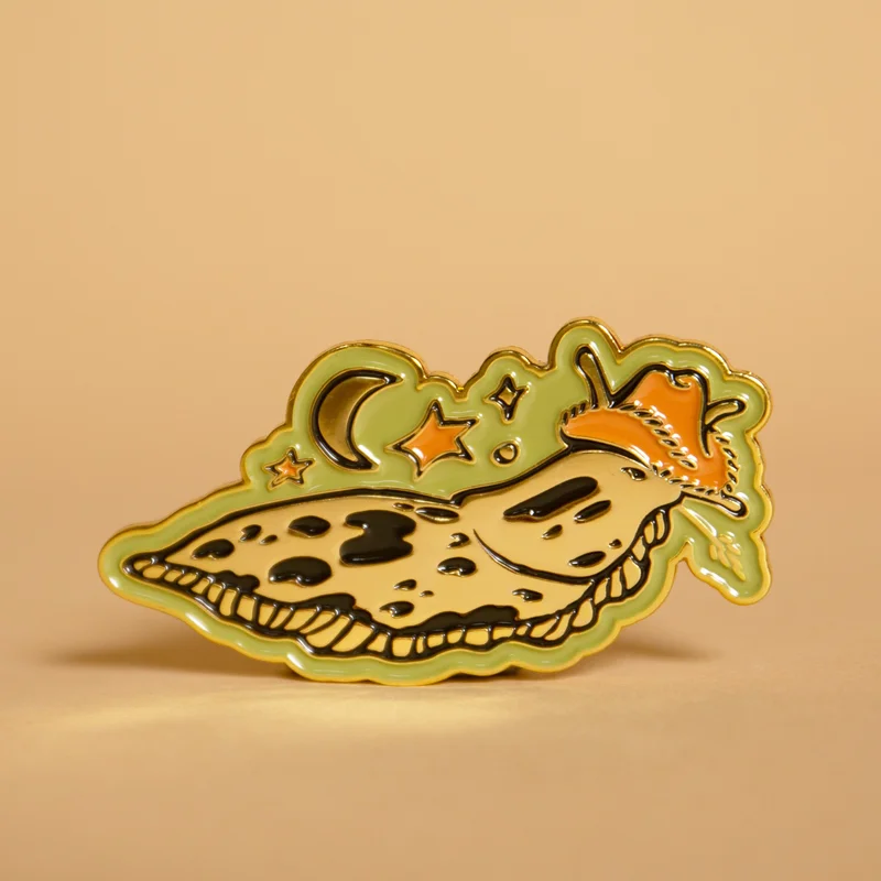 Banana Slug Cowboy Enamel Magnet