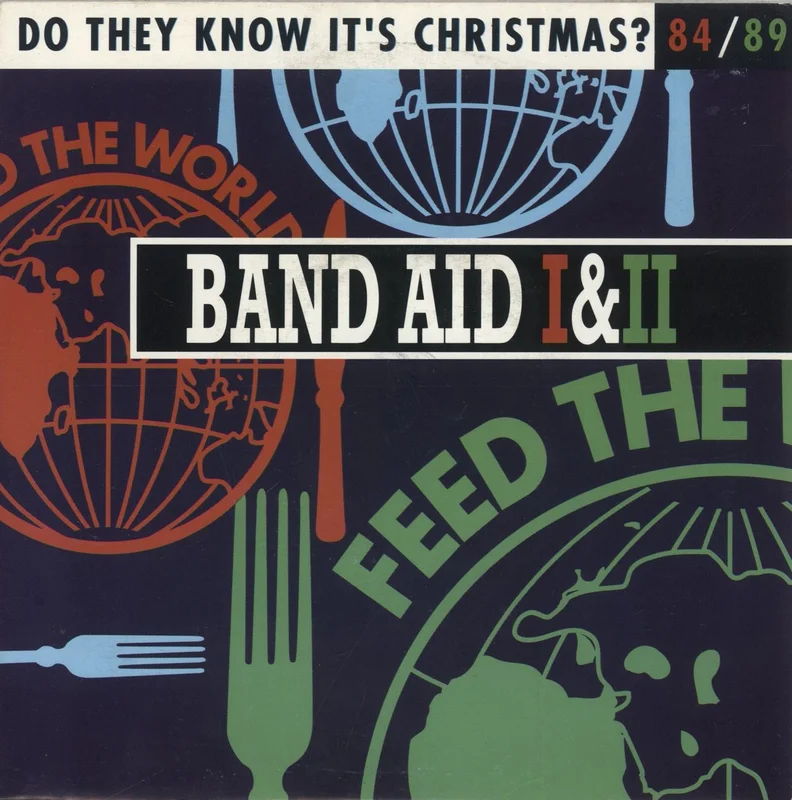 Band Aid Do They Know It's Christmas 84/89 UK 7" vinyl
