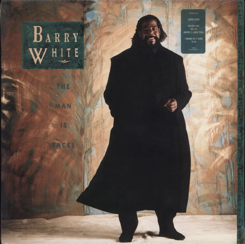 Barry White The Man Is Back! - Hype Stickered Shrink US Vinyl LP