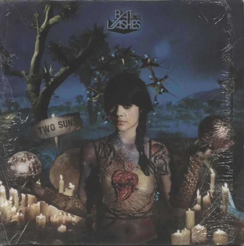 Bat For Lashes Two Suns - Autographed UK Vinyl LP