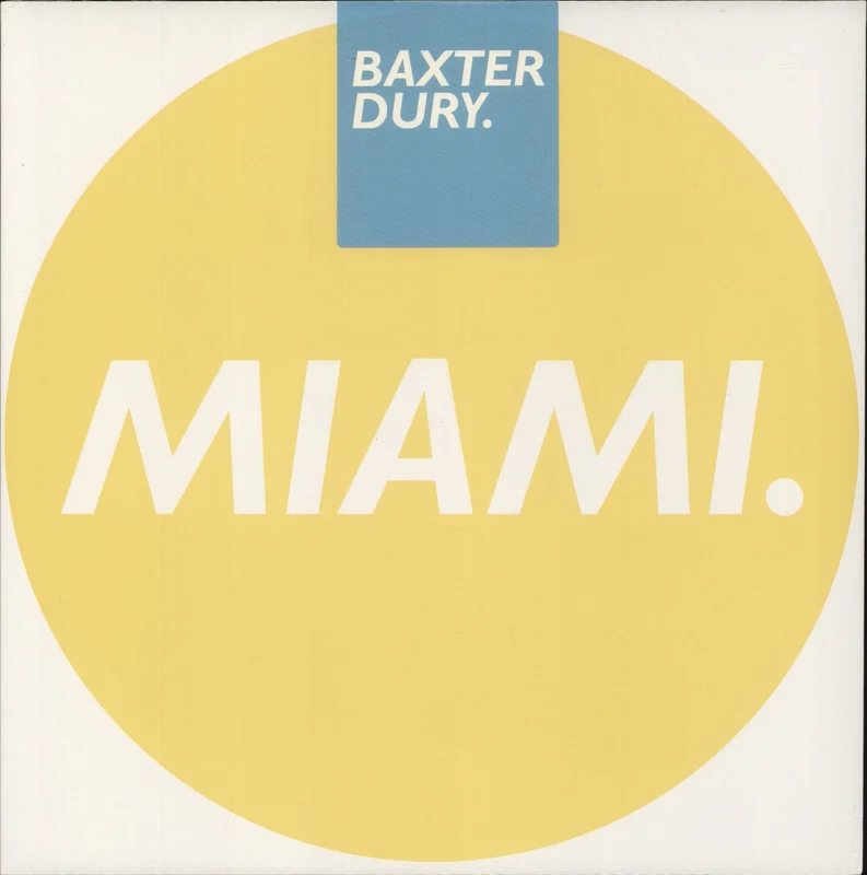 Baxter Dury Miami - RSD - White Vinyl - Sealed UK 12" vinyl