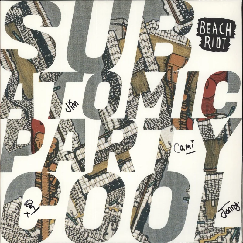 Beach Riot Sub Atomic Party Cool - Strawberry Cornetto Vinyl - Autographed UK Vinyl LP