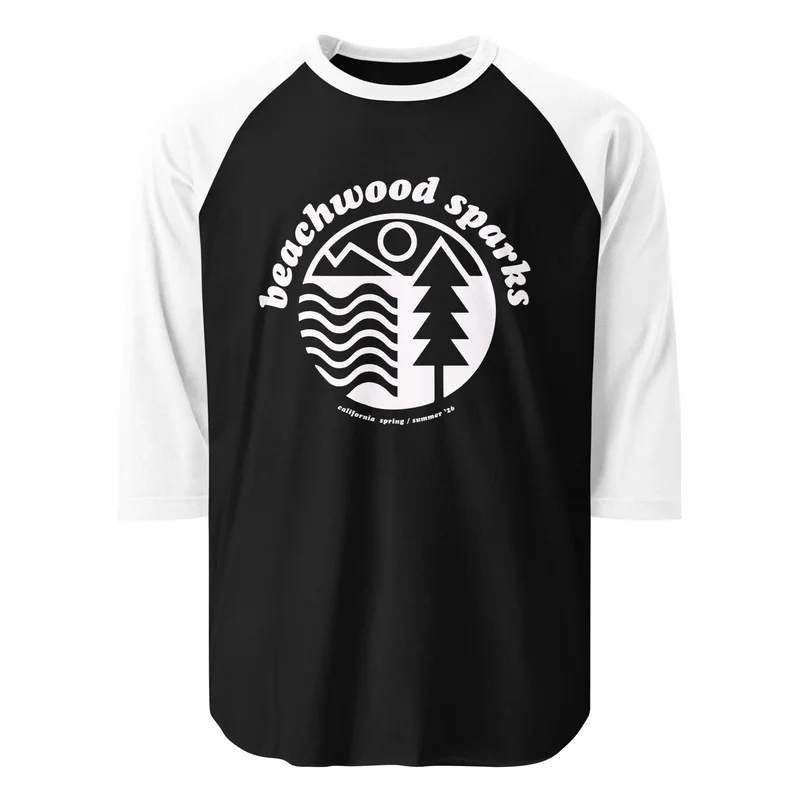 Beachwood Sparks 3/4 Sleeve Black/White