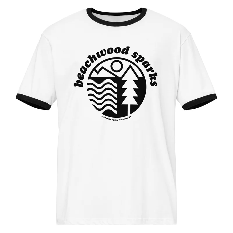 Beachwood Sparks California '26 Ringer T-Shirt Natural / Black
