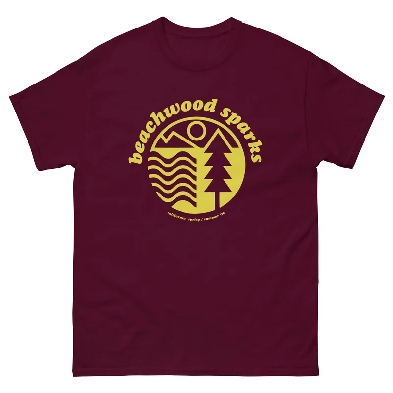 Beachwood Sparks Color Unisex tee Maroon
