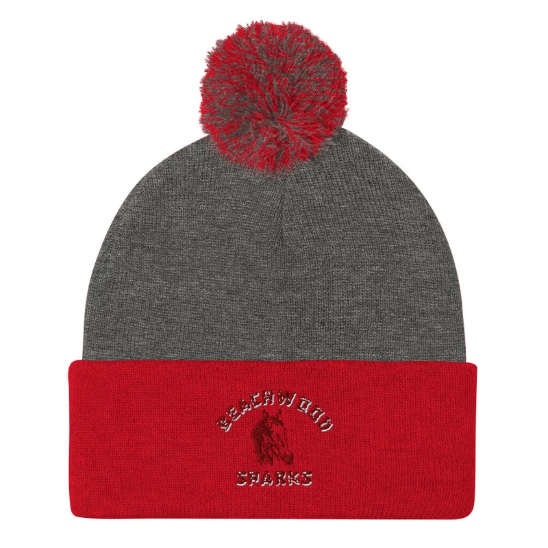 Beachwood Sparks Pom-Pom Beanie Black