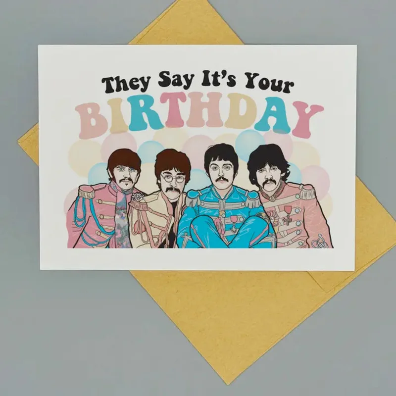 Beatles Birthday Card