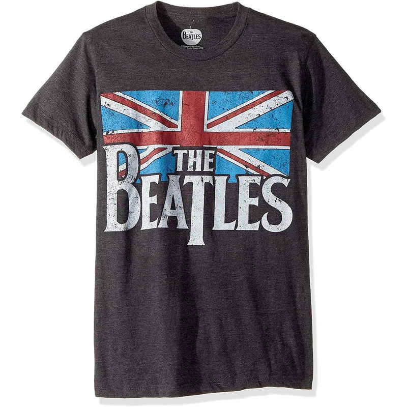 Beatles Union Jack Distressed T-Shirt