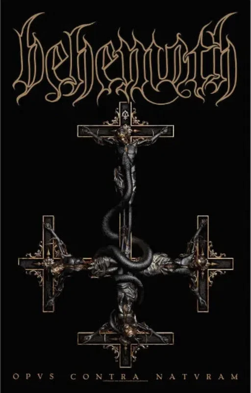 BEHEMOTH: official OPVS CONTRA NATVRAM large flag / textile poster