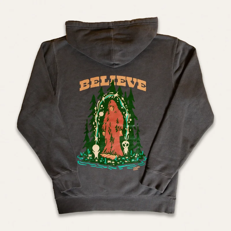 Believe Bigfoot Hoodie (Black)