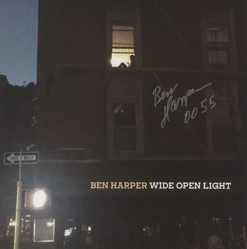 Ben Harper Wide Open Light - Numbered - Autographed UK Vinyl LP