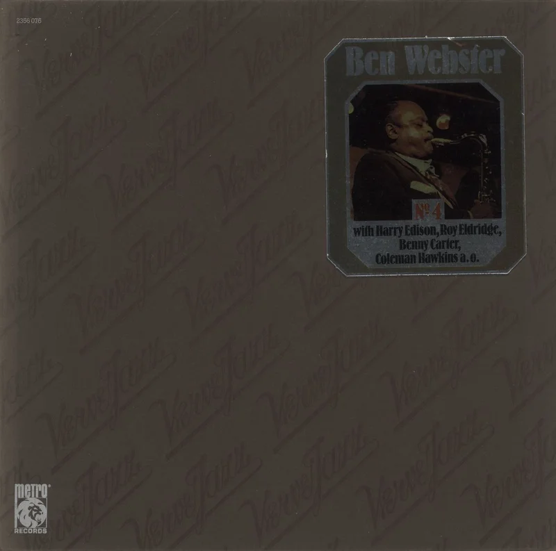 Ben Webster Verve Jazz No. 4 German Vinyl LP