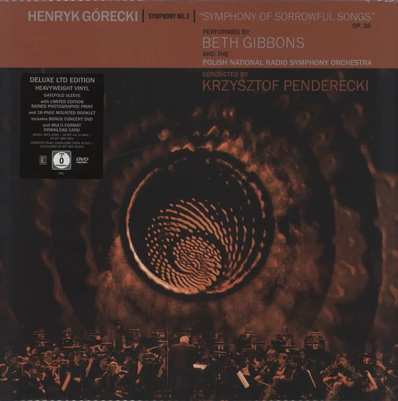 Beth Gibbons Symphony No. 3 [Symphony Of Sorrowful Songs] Op. 36 + DVD + Autographed Photo UK Vinyl LP