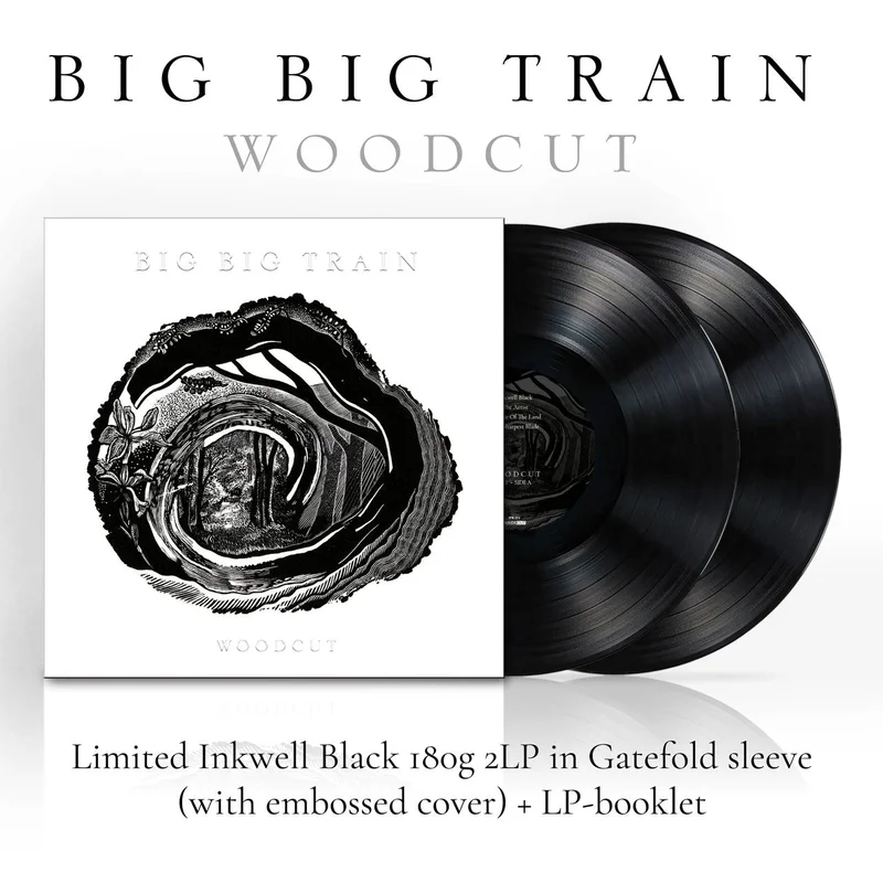 Big Big Train Woodcut - Inkwell Black Vinyl 180 Gram + Booklet - Sealed UK 2-LP vinyl set