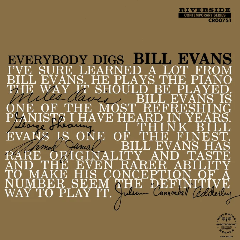 Bill Evans Trio  Everybody Digs Bill Evans (Analogue Productions 45RPM Reissue)