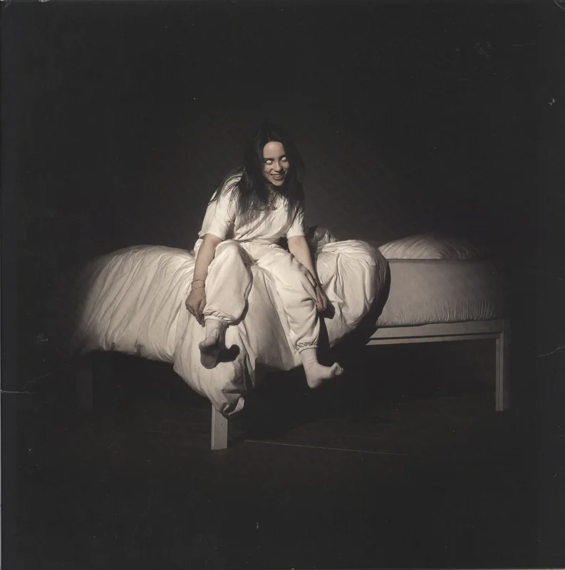 Billie Eilish When We All Fall Asleep, Where Do We Go? - Apricot Vinyl - EX UK Vinyl LP