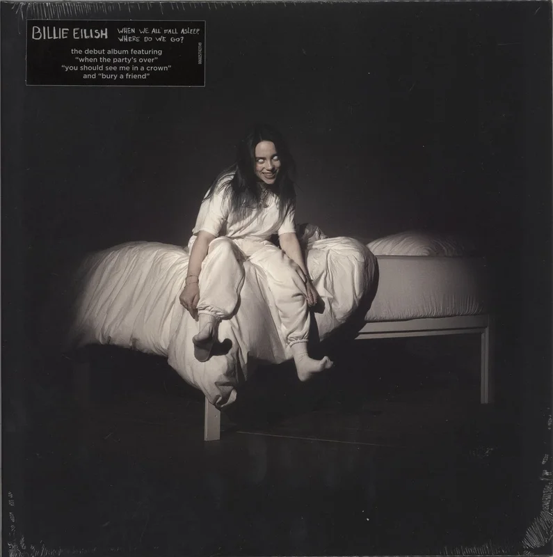Billie Eilish When We All Fall Asleep, Where Do We Go ? - Lime Green Vinyl - Sealed UK Vinyl LP