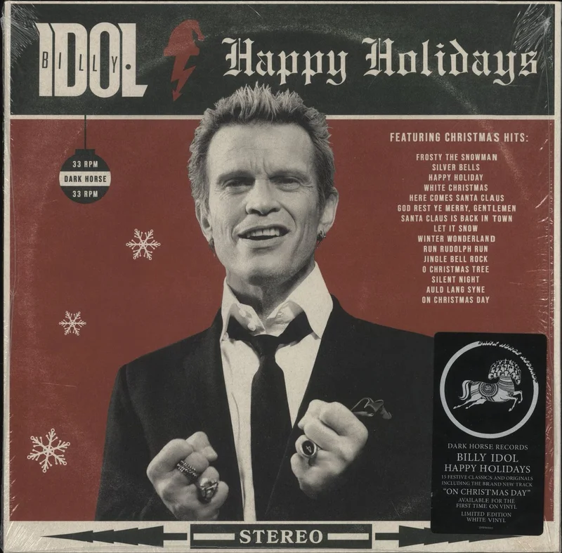 Billy Idol Happy Holidays - White Vinyl US Vinyl LP