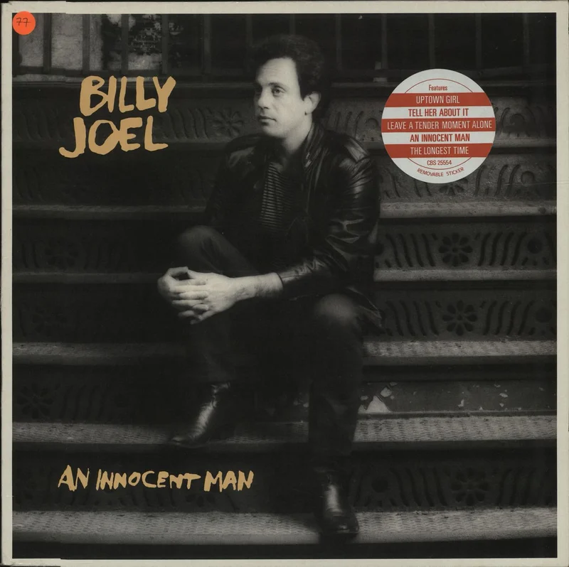 Billy Joel An Innocent Man - 5 Song Hype Sticker UK Vinyl LP
