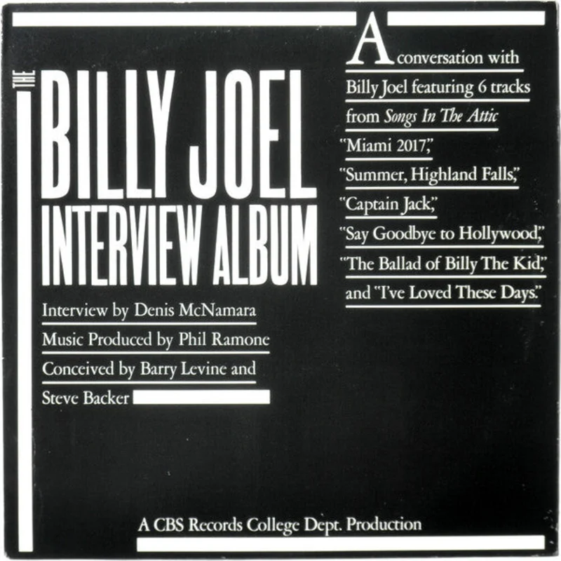 Billy Joel The Billy Joel Interview Album (VG+/VG+)