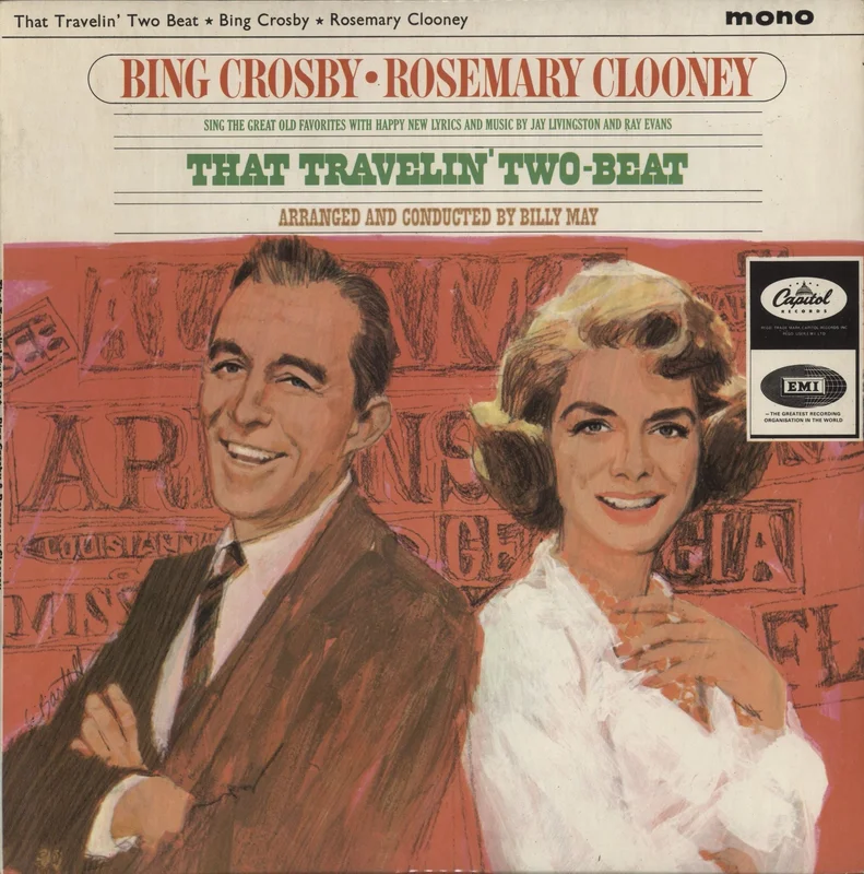 Bing Crosby & Rosemary Clooney That Travelin' Two-Beat UK Vinyl LP