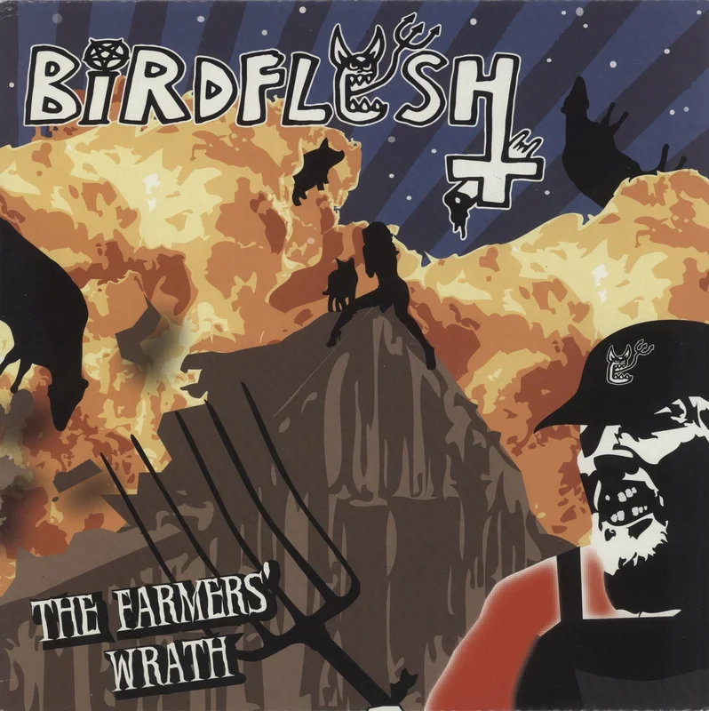 Birdflesh The Farmers' Wrath + 7" - Yellow/Blue Splatter Vinyl Czech Vinyl LP