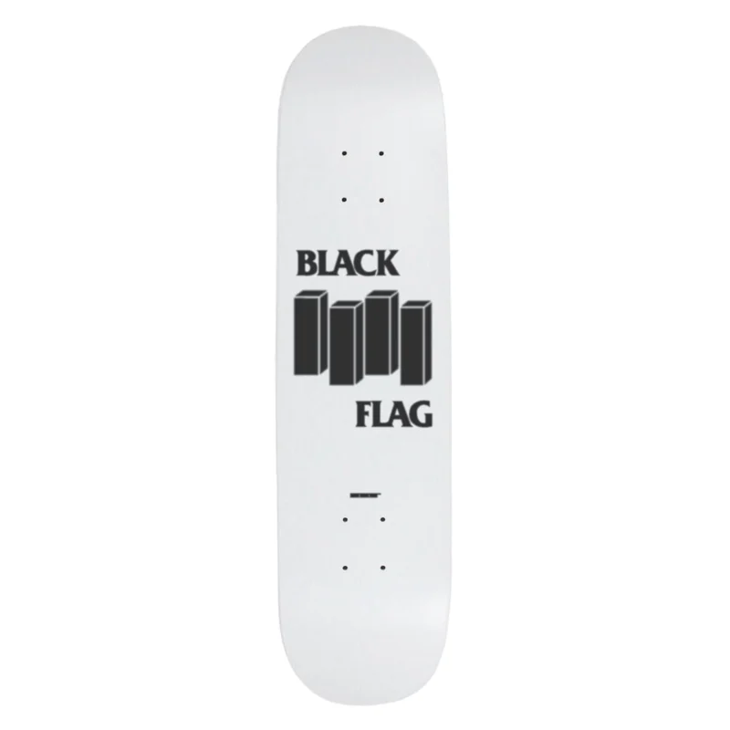 Black Flag - 3D Bars & Logo Skateboard Popsicle Deck