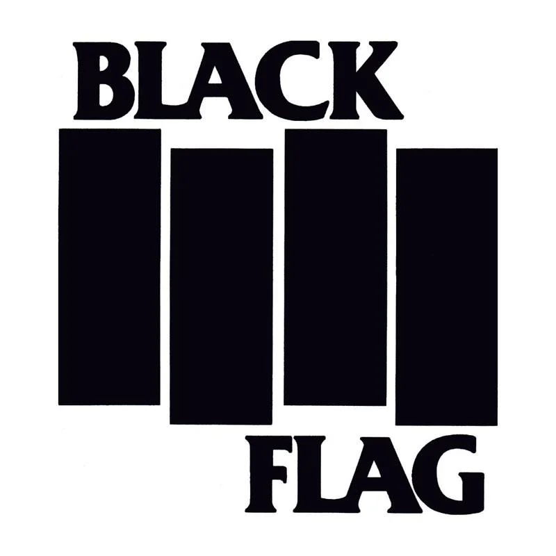 Black Flag - Bars & Logo Sticker