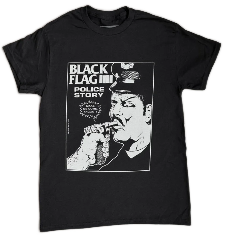 Black Flag - Police Story T-Shirt White