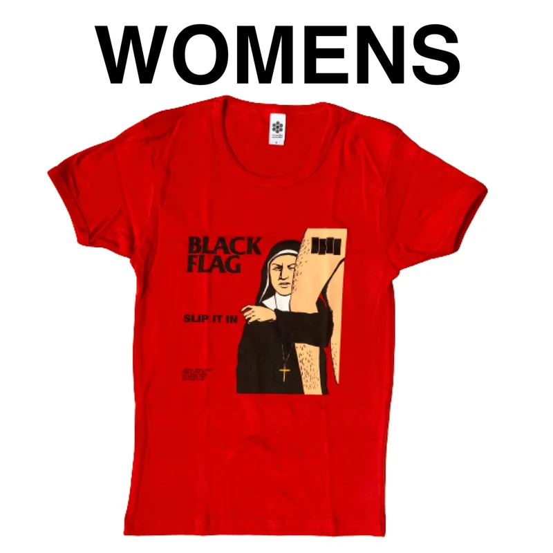 Black Flag - Slip It In - Women's Classic 90's Baby Girl Cap Sleeve Shirt