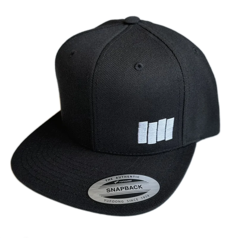 Black Flag - Snapback Baseball Cap (Bars/Bars & Logo on back)