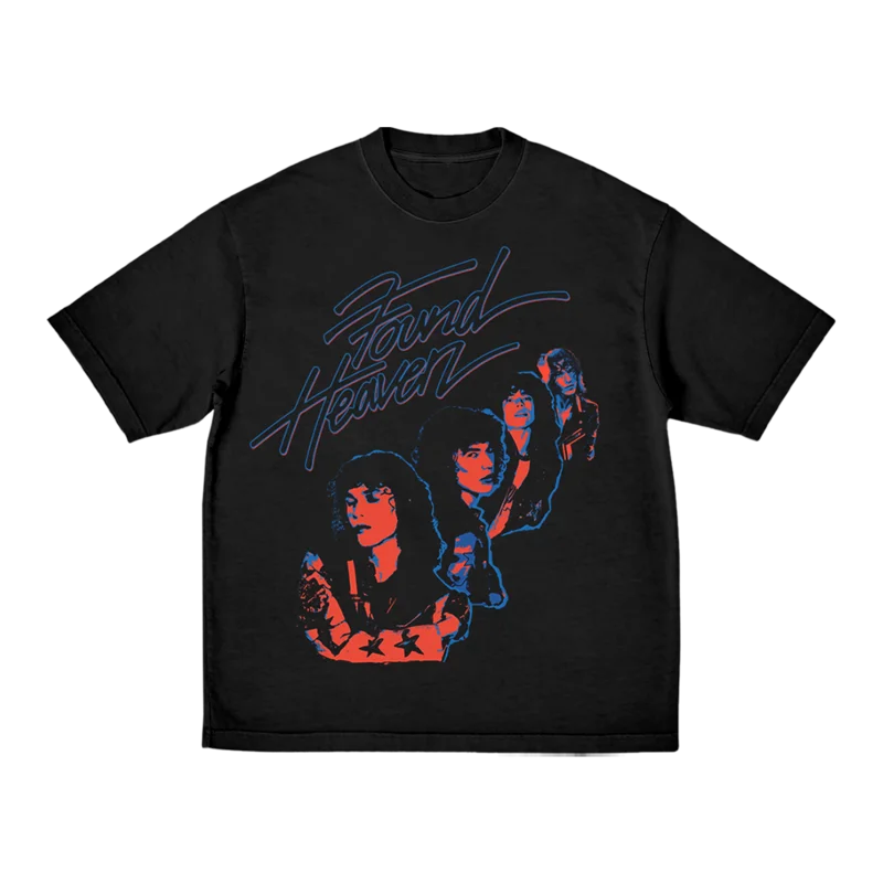 BLACK FOUND HEAVEN TEE