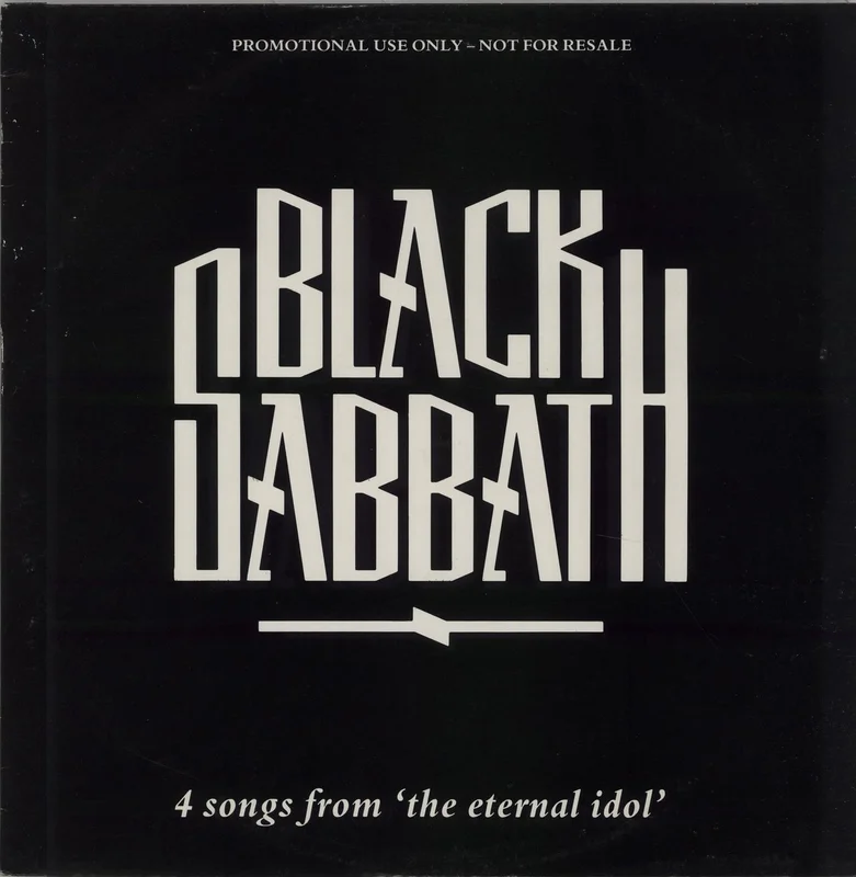 Black Sabbath 4 Songs From The Eternal Idol UK Promo 12" vinyl