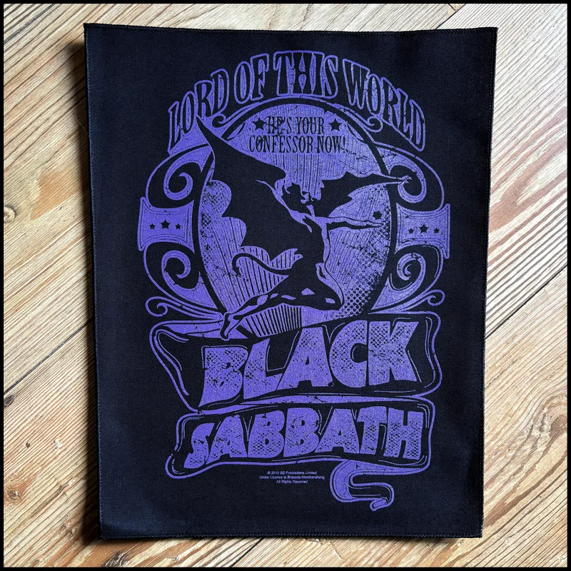 BLACK SABBATH: official LORD OF THIS WORLD large back patch