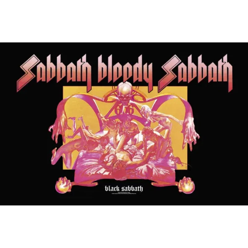 BLACK SABBATH: official SABBATH BLOODY SABBATH large flag / textile poster