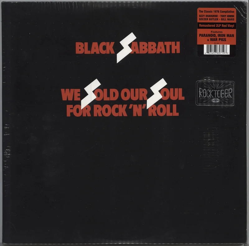 Black Sabbath We Sold Our Soul For Rock 'N' Roll - Red Vinyl - Sealed + Hype Sticker UK 2-LP vinyl set