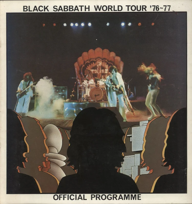 Black Sabbath World Tour '76~77 + Ticket Stub UK Tour programme