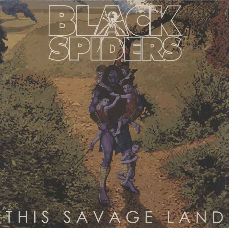 Black Spiders This Savage Land - Purple Vinyl UK Vinyl LP