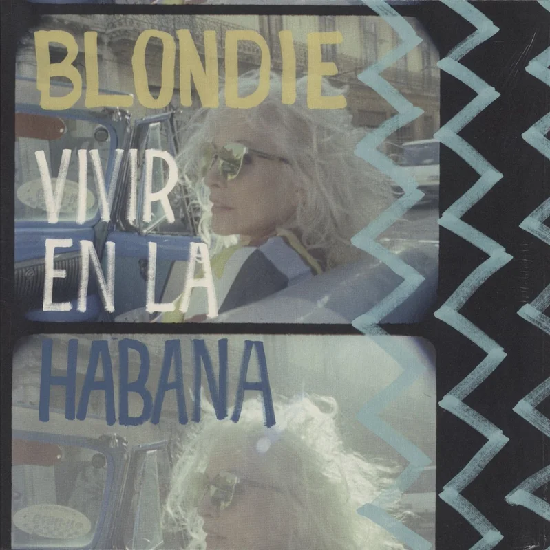 Blondie Vivir En La Habana - Blue Vinyl UK Vinyl LP