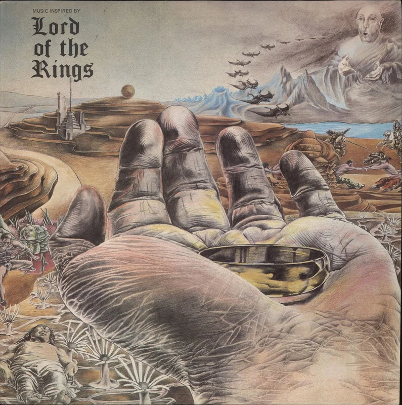 Bo Hansson Lord Of The Rings - 1st + Insert & Red Inner - EX UK Vinyl LP