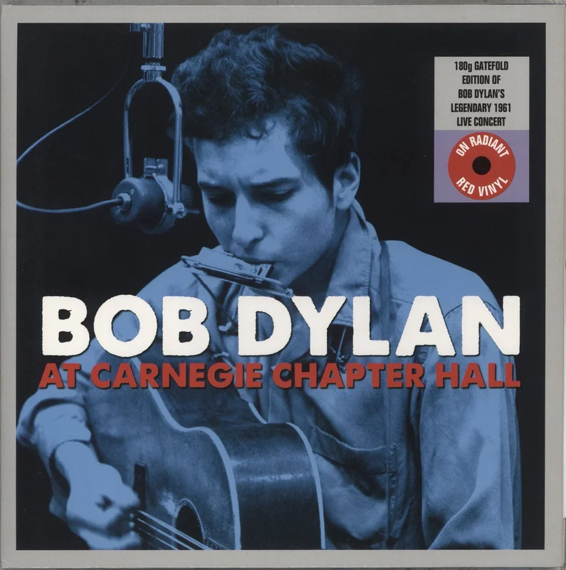 Bob Dylan At Carnegie Chapter Hall - 180gm Red Vinyl UK 2-LP vinyl set