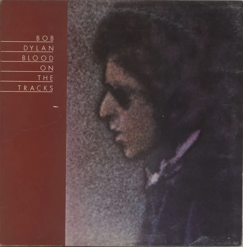 Bob Dylan Blood On The Tracks - plain orange label/alt back sleeve - VG UK Vinyl LP