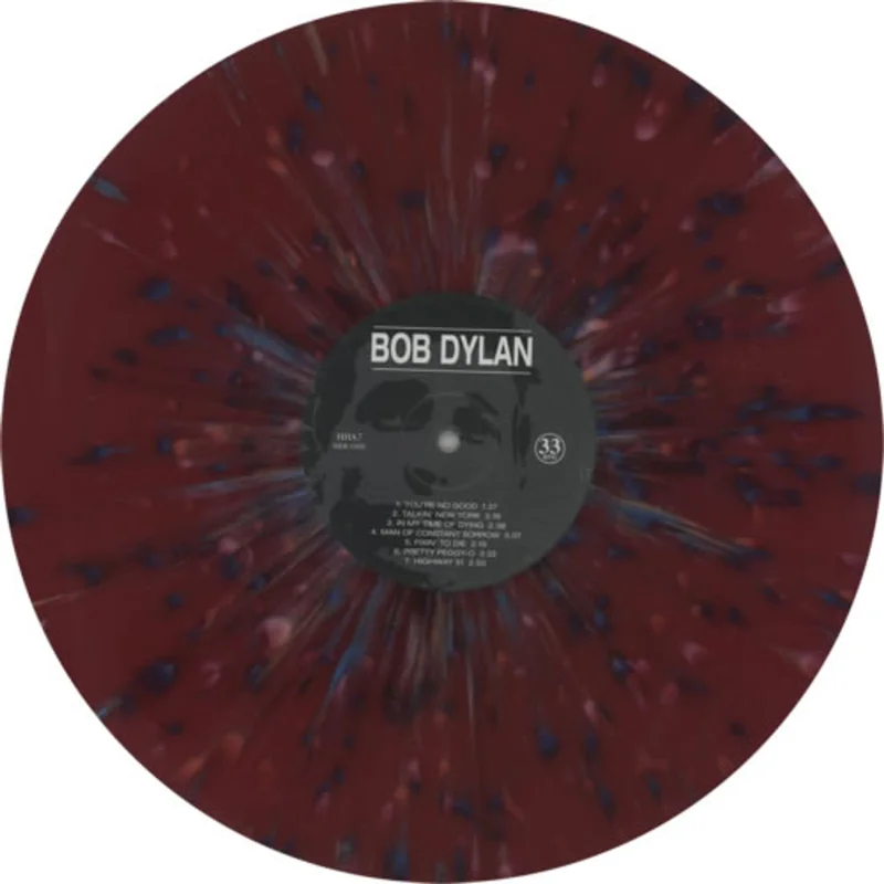 Bob Dylan Bob Dylan - Multi-Splattered Purple Vinyl UK Picture disc LP