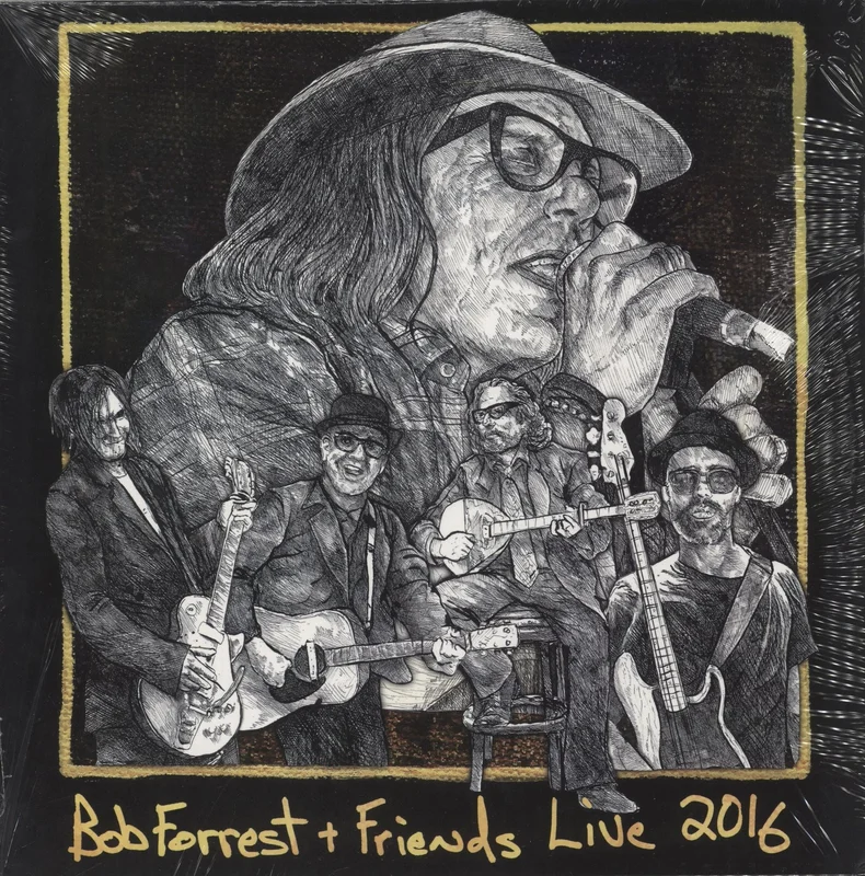 Bob Forrest Bob Forrest + Friends Live 2016 - Orange & Black Splatter Vinyl US Vinyl LP