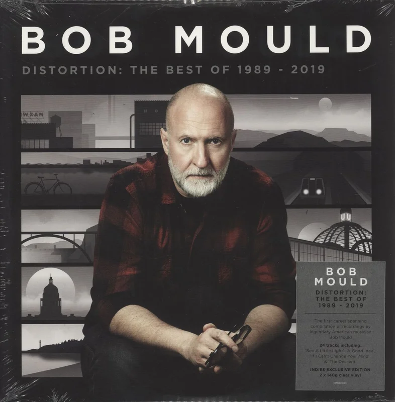 Bob Mould Distortion: The Best Of 1989 - 2019 - Clear Vinyl UK 2-LP vinyl set