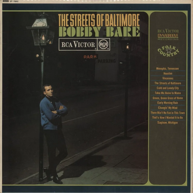Bobby Bare The Streets Of Baltimore UK Vinyl LP