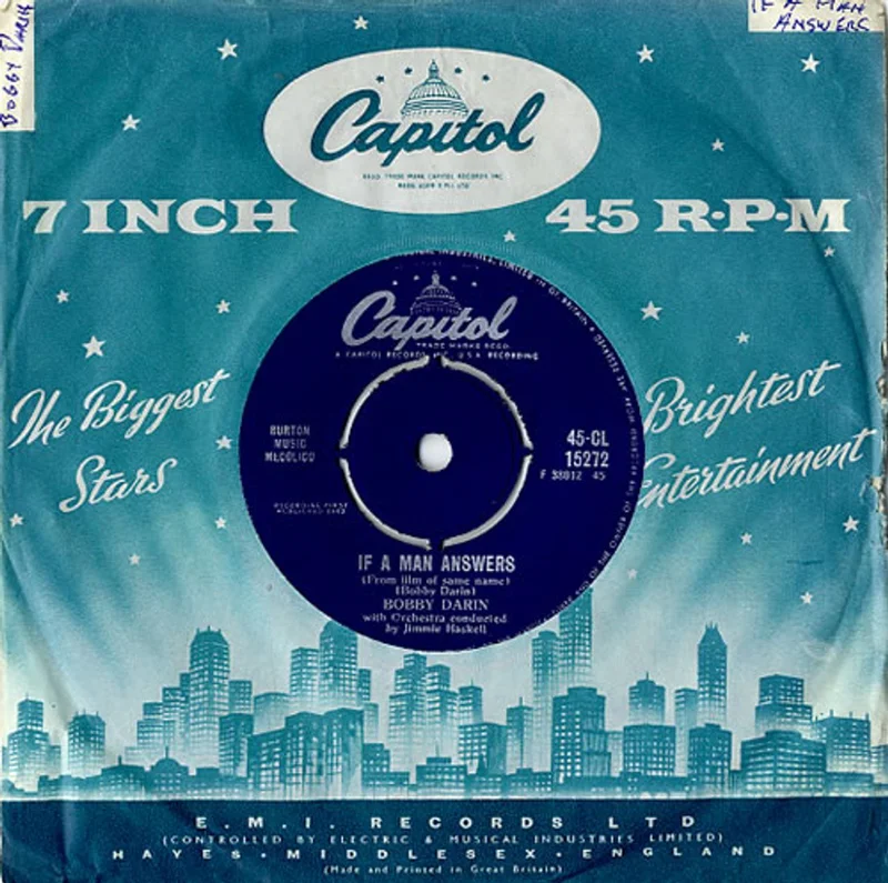 Bobby Darin If A Man Answers UK 7" vinyl
