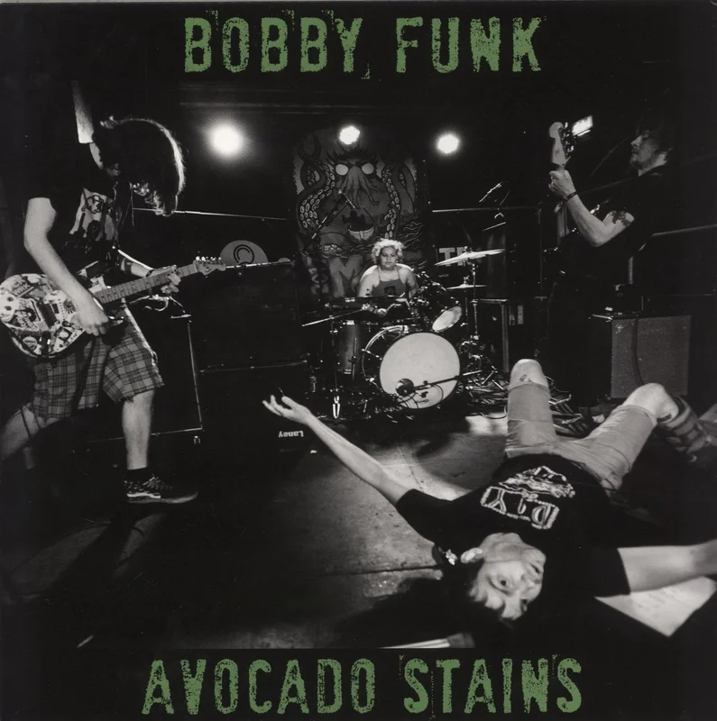 Bobby Funk Avocado Stains - Green Avocado Shaped Vinyl UK Shaped picture disc